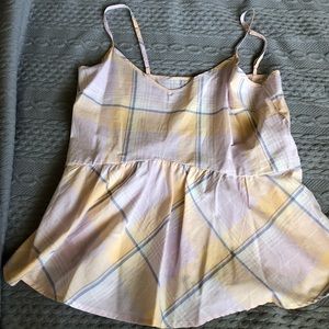 Plaid tank top